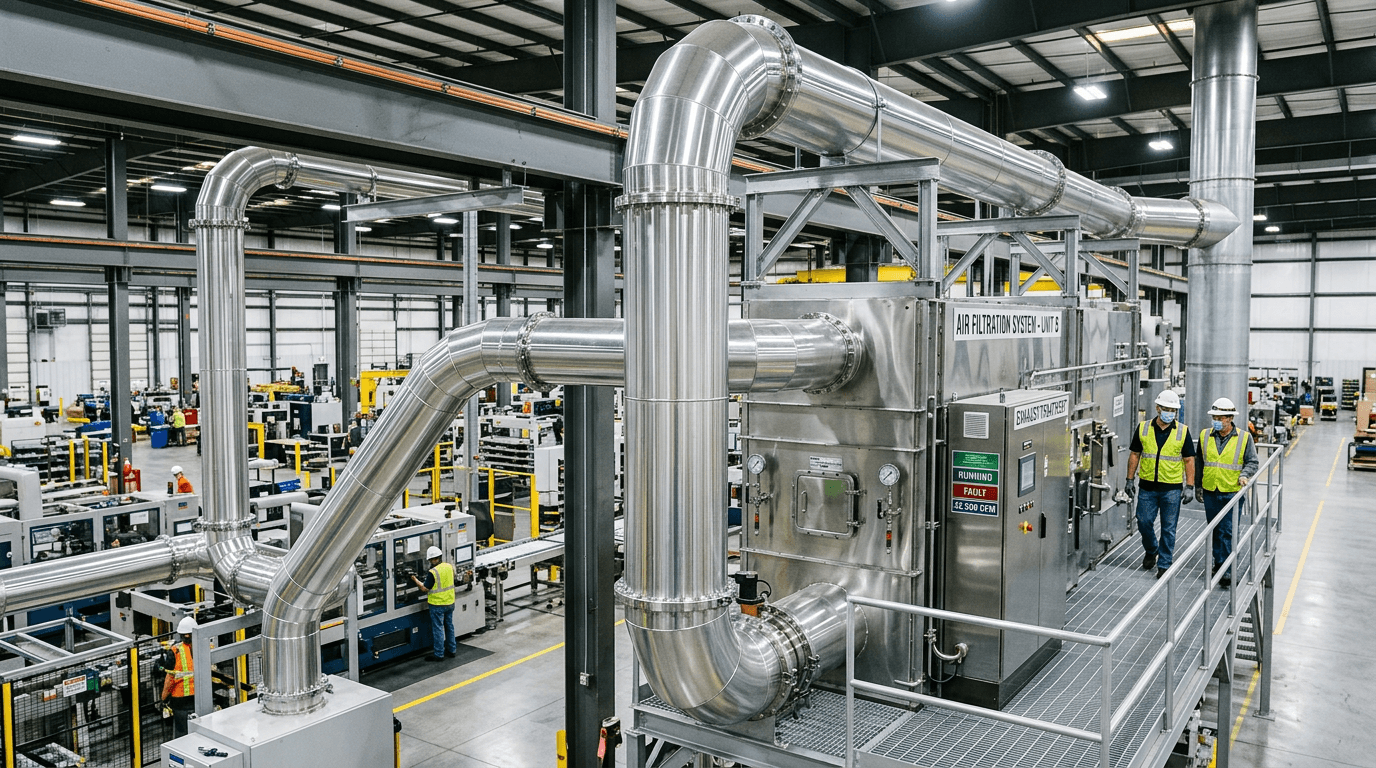 Exhaust air filtration system