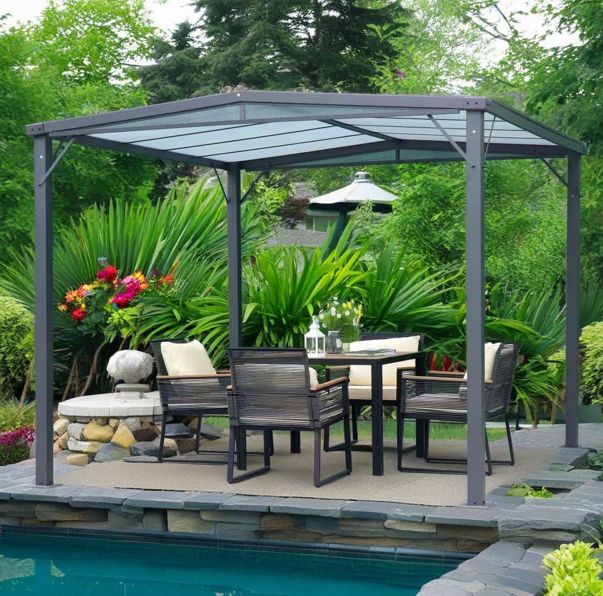 Elegant Outdoor Gazebo: Perfect Garden Furniture Centerpiece